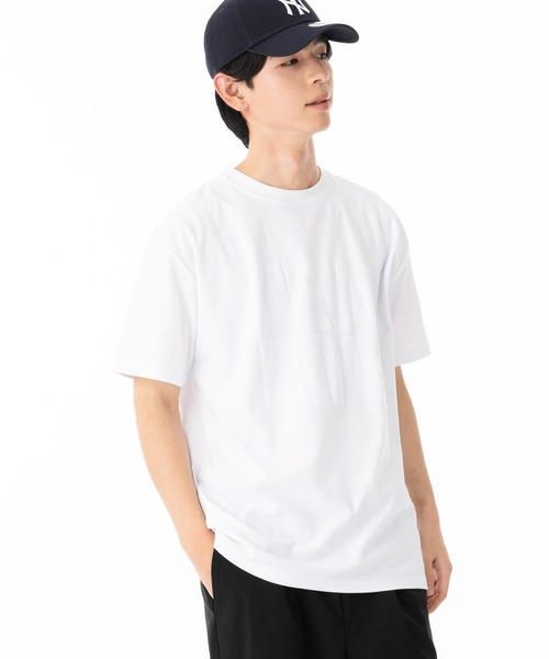 NEW ERA(ニューエラ)の「ニューエラ 半袖Tシャツ コットン ジャカードパイルスクエアロゴ(Tシャツ/カットソー・メンズ・ホワイト/ブラック・M/L/XL/XXL/S)」の14枚目の写真