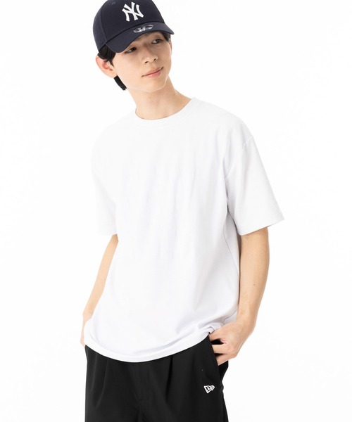 NEW ERA(ニューエラ)の「ニューエラ 半袖Tシャツ コットン ジャカードパイルスクエアロゴ(Tシャツ/カットソー・メンズ・ホワイト/ブラック・M/L/XL/XXL/S)」の4枚目の写真