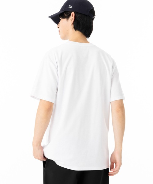 NEW ERA(ニューエラ)の「ニューエラ 半袖Tシャツ コットン ジャカードパイルスクエアロゴ(Tシャツ/カットソー・メンズ・ホワイト/ブラック・M/L/XL/XXL/S)」の5枚目の写真