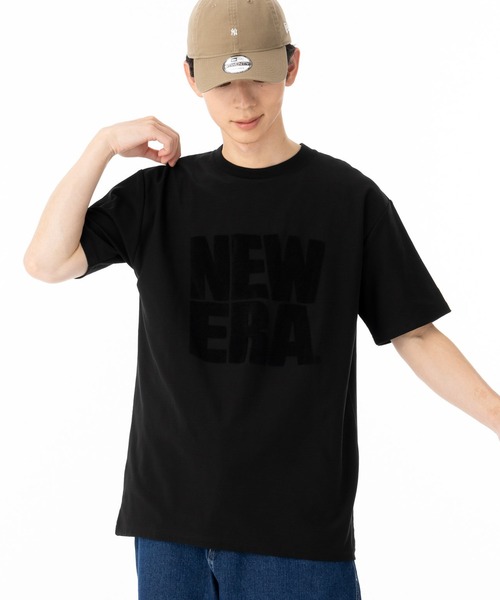 NEW ERA(ニューエラ)の「ニューエラ 半袖Tシャツ コットン ジャカードパイルスクエアロゴ(Tシャツ/カットソー・メンズ・ホワイト/ブラック・M/L/XL/XXL/S)」の18枚目の写真