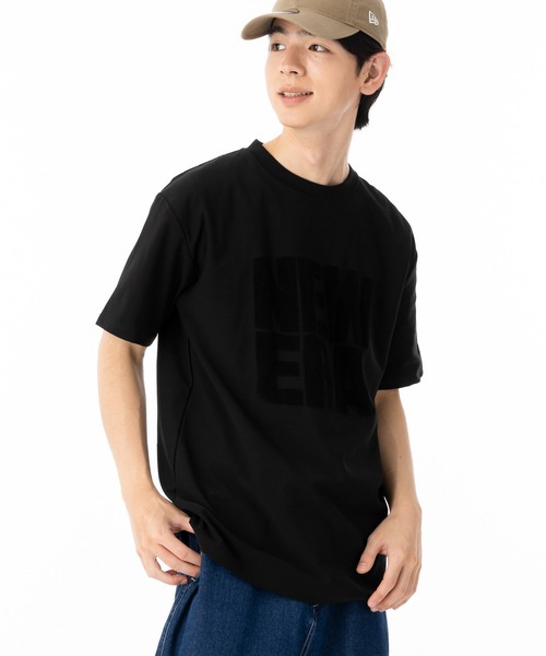 NEW ERA(ニューエラ)の「ニューエラ 半袖Tシャツ コットン ジャカードパイルスクエアロゴ(Tシャツ/カットソー・メンズ・ホワイト/ブラック・M/L/XL/XXL/S)」の19枚目の写真