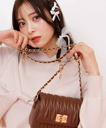Noela | ハートモチーフキルティングミニバッグ(ショルダーバッグ)