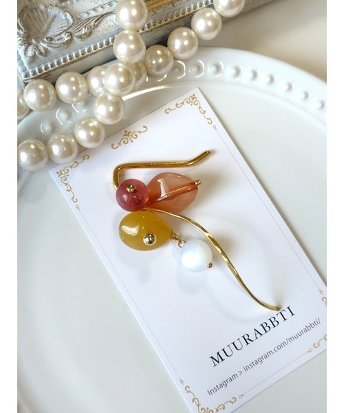 tone(トーン)の「【MUURABBTI】ゴールドジャラジャラポニーフック(MA)(その他ヘアアクセサリー・レディース・オレンジ・FREE)」の1枚目の写真