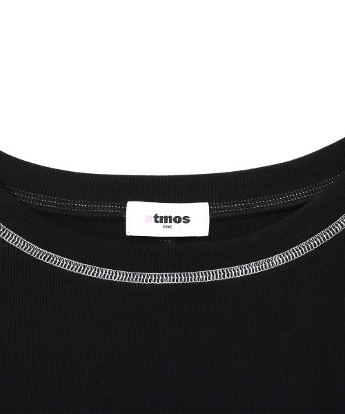 atmos pink(アトモスピンク)の「atmos pink Rib Long Sleeve T-shirt / アトモス ピンク リブ ロング スリーブ ティーシャツ(Tシャツ/カットソー・レディース・サックスブルー/ブラック/ホワイト・FREE)」の18枚目の写真
