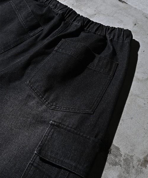 kutir(クティール)の「VINTAGE LIKE BUGGY CARGO DENIM/ヴィンテージライクバギーカーゴデニム(デニムパンツ・メンズ・グレー/ブラック・LARGE/MEDIUM/SMALL)」の8枚目の写真