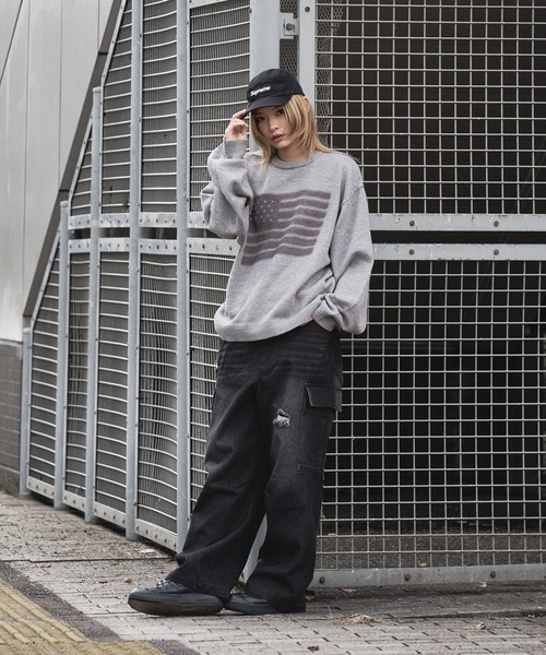 kutir(クティール)の「VINTAGE LIKE BUGGY CARGO DENIM/ヴィンテージライクバギーカーゴデニム(デニムパンツ・メンズ・グレー/ブラック・LARGE/MEDIUM/SMALL)」の19枚目の写真