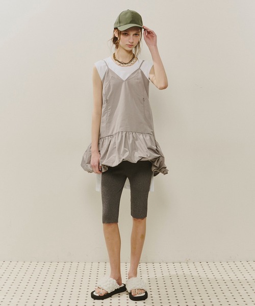 セール】裾バルーンボリュームキャミチュニック（シャツ