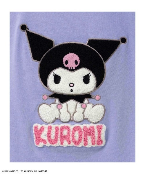 sanrio(サンリオ)の「【Sanrio/サンリオ】 サンリオキャラクターズ サガラ刺繍Tシャツ(Tシャツ/カットソー・キッズ・ブラック/クリーム/サックスブルー/パープル・150/100/110/120/130/140)」の7枚目の写真