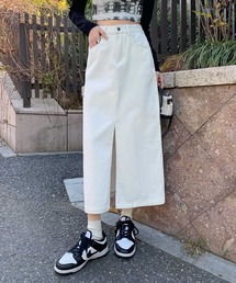 BANICO（バニコ）の「【BANICO】フロントスリットデニムスカート（デニムスカート）」