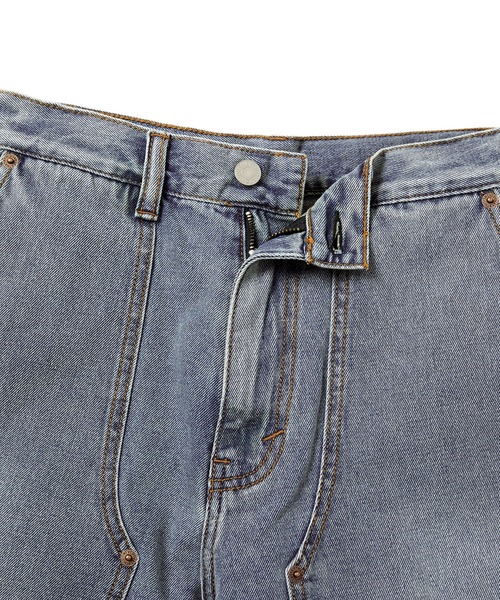 thisisneverthat(ディスイズネバーザット)の「Denim Carpenter Short(デニムパンツ・メンズ・ブルー/ライトブルー/ブラック・XL/L/M/S)」の8枚目の写真