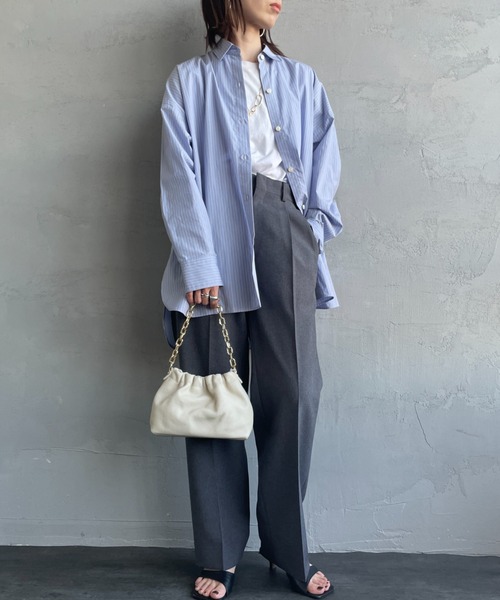 AULENTTI（オウレンティ）の「[AULENTTI/オーレンティ] DOLLARO 2WAY チェーンショルダー レザーミニバッグ（ショルダーバッグ・レディース・ブラック/オフホワイト・F）」の22枚目の写真