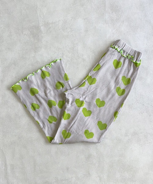 MARKEY'S（マーキーズ）の「総柄ワッフルフレアーパンツ/おとな（その他パンツ・レディース・ピンク/ブラウン/ライトグリーン/ブラック・160cm）」の4枚目の写真