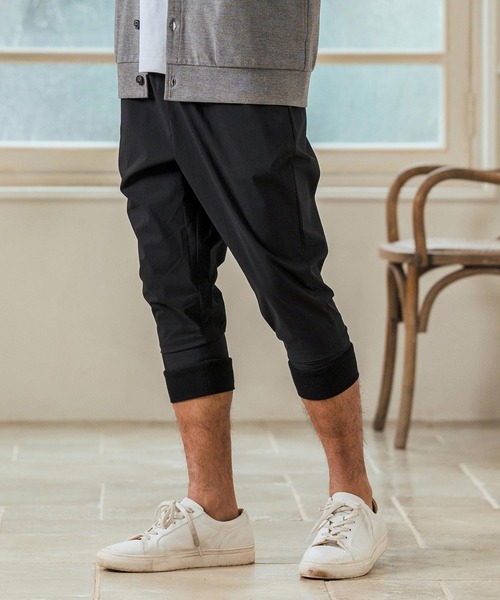 Magine(マージン)の「mp13232- Stretch Nylon Fabric Cropped Pants クロップドジョガーパンツ(その他パンツ・メンズ・チャコール/ブラック/ブルーグリーン・44/46/48)」の6枚目の写真