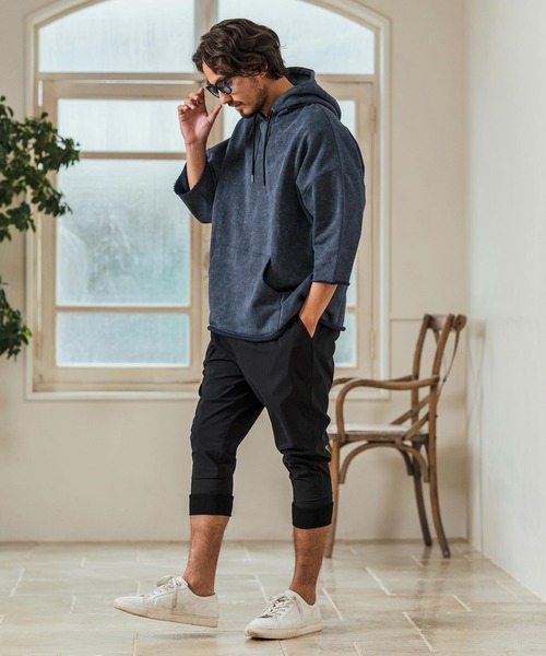 Magine(マージン)の「mp13232- Stretch Nylon Fabric Cropped Pants クロップドジョガーパンツ(その他パンツ・メンズ・チャコール/ブラック/ブルーグリーン・44/46/48)」の10枚目の写真