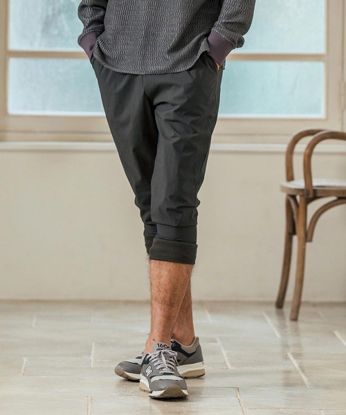 Magine(マージン)の「mp13232- Stretch Nylon Fabric Cropped Pants クロップドジョガーパンツ(その他パンツ・メンズ・チャコール/ブラック/ブルーグリーン・44/46/48)」の11枚目の写真