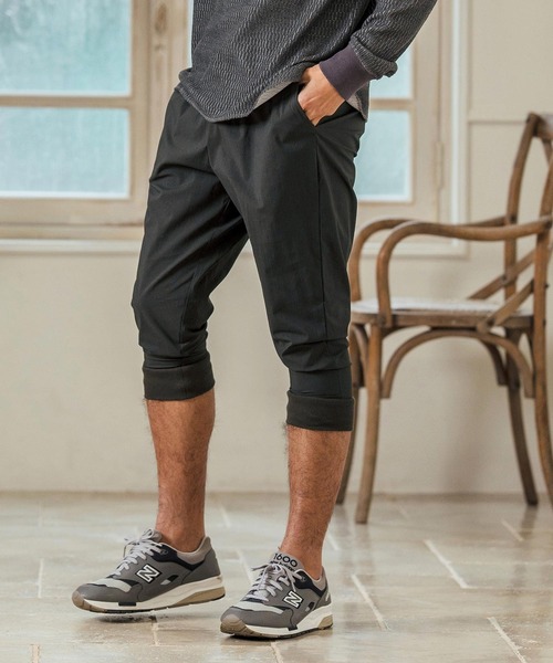 Magine(マージン)の「mp13232- Stretch Nylon Fabric Cropped Pants クロップドジョガーパンツ(その他パンツ・メンズ・チャコール/ブラック/ブルーグリーン・44/46/48)」の12枚目の写真