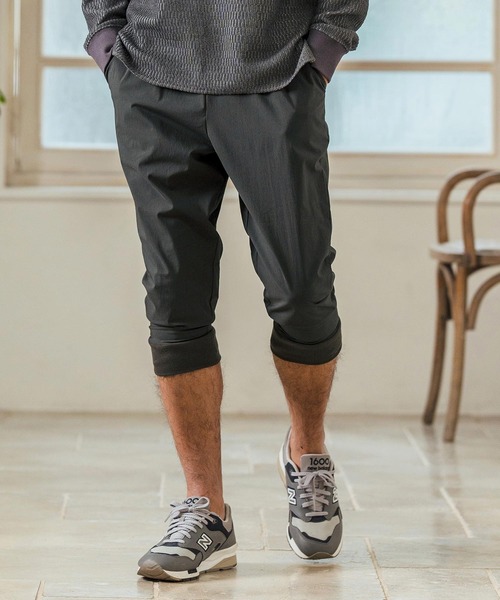 Magine(マージン)の「mp13232- Stretch Nylon Fabric Cropped Pants クロップドジョガーパンツ(その他パンツ・メンズ・チャコール/ブラック/ブルーグリーン・44/46/48)」の13枚目の写真