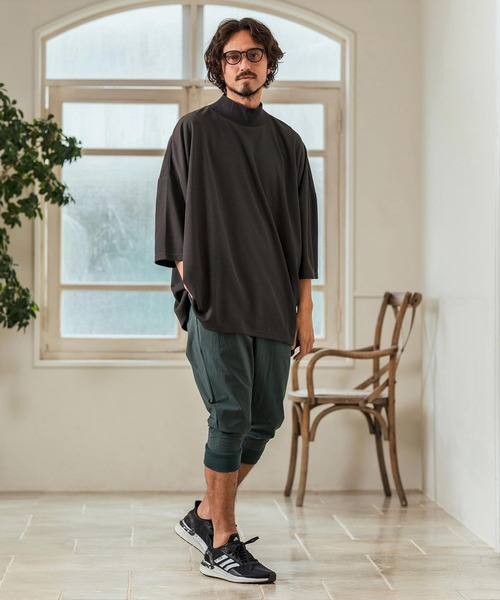 Magine(マージン)の「mp13232- Stretch Nylon Fabric Cropped Pants クロップドジョガーパンツ(その他パンツ・メンズ・チャコール/ブラック/ブルーグリーン・44/46/48)」の22枚目の写真