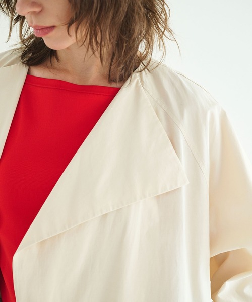 N.O.R.C（ノーク）の「【NYLON WEATHER】ロングコート（その他アウター・レディース・ネイビー/アイボリー・S/M）」の9枚目の写真