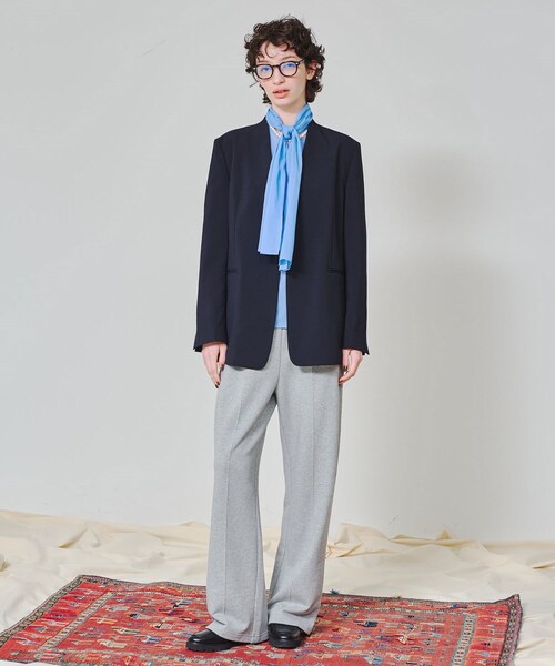 DRESSTERIOR（ドレステリア）の「【スタイリスト福田麻琴さんコラボ】センターシームワイドスウェットパンツ（その他パンツ・レディース・グレー/チャコールグレー・36/38/34）」の7枚目の写真