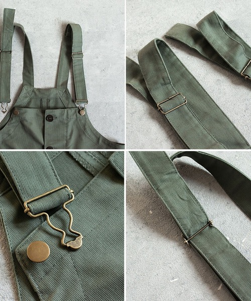 ８(eight)（エイト）の「フランスタイプ NAVY オーバーオール（サロペット/オーバーオール・メンズ・オリーブ/ネイビー・1/3/2）」の4枚目の写真