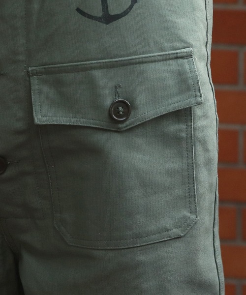 ８(eight)（エイト）の「フランスタイプ NAVY オーバーオール（サロペット/オーバーオール・メンズ・オリーブ/ネイビー・1/3/2）」の13枚目の写真