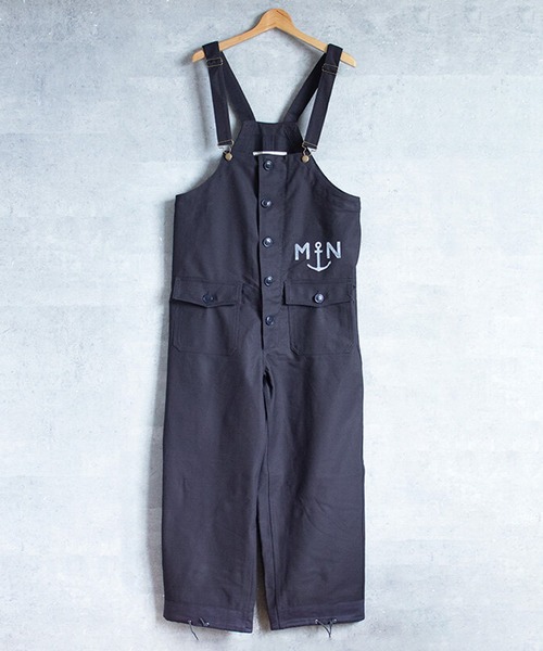 ８(eight)（エイト）の「フランスタイプ NAVY オーバーオール（サロペット/オーバーオール・メンズ・オリーブ/ネイビー・1/3/2）」の21枚目の写真