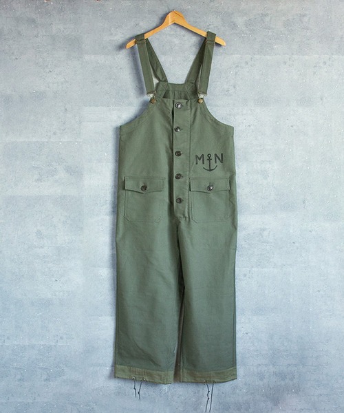 ８(eight)（エイト）の「フランスタイプ NAVY オーバーオール（サロペット/オーバーオール・メンズ・オリーブ/ネイビー・1/3/2）」の20枚目の写真