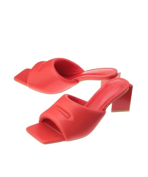 ELENDEEK（エレンディーク）の「クッションサンダル（サンダル・レディース・ブラック/オフホワイト/レッド・38/37）」の5枚目の写真