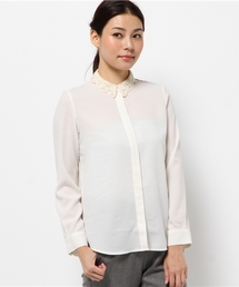 laboratory work | 衿レース付きブラウス(シャツ/ブラウス)