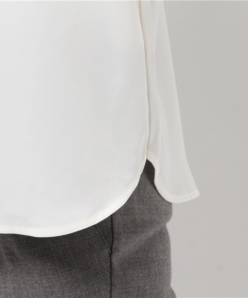 laboratory work（ラボラトリーワーク）の「衿レース付きブラウス（シャツ/ブラウス・レディース・オフホワイト/ブラック・MEDIUM）」の8枚目の写真