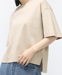 ティゴラ TIGORA UVカットシルキーコットンオーバーサイズTシャツ