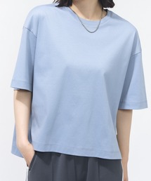 ティゴラ TIGORA UVカットシルキーコットンオーバーサイズTシャツ