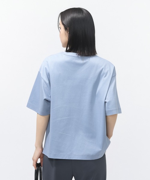 TIGORA(ティゴラ)の「ティゴラ TIGORA UVカットシルキーコットンオーバーサイズTシャツ(Tシャツ/カットソー・レディース・ライトベージュ/ブラック/グレー/ライトグリーン/ピンク/ホワイト/ベージュ/ネイビー・S/M/L/XL)」の22枚目の写真
