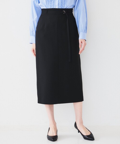 UNTITLED（アンタイトル）の「【接触冷感/UV/セットアップ可能】ライトウェイト ナロースカート（スカート・レディース・ベージュ/ブラック/チャコールグレー・00/01/02/03/04/42/44/46/48/50）」の9枚目の写真