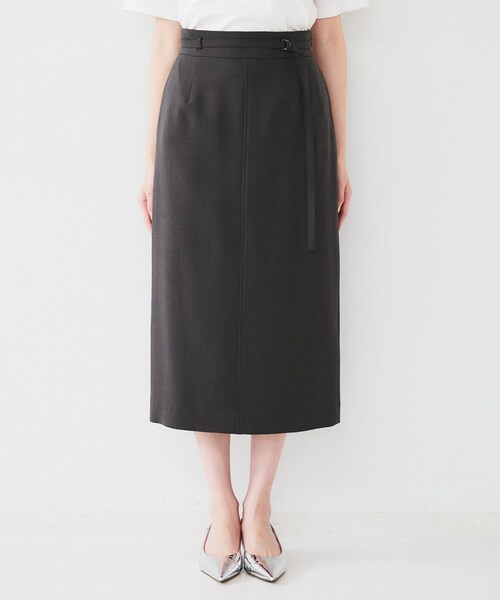 UNTITLED（アンタイトル）の「【接触冷感/UV/セットアップ可能】ライトウェイト ナロースカート（スカート・レディース・ベージュ/ブラック/チャコールグレー・00/01/02/03/04/42/44/46/48/50）」の17枚目の写真