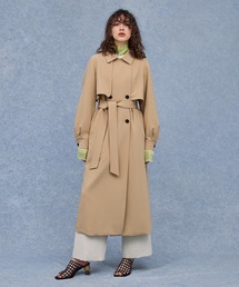 パブリックトウキョウ オーバーサイズトレンチコート サイズ2 PUBLIC TOKYO（パブリックトウキョウ）の「【岐阜県産】オーバーサイズ