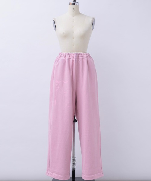 musubore(ムスボレ)の「buggy print sweat PT / プリントスエットパンツ(スウェットパンツ・レディース・ピンク/グレー・1/0)」の8枚目の写真