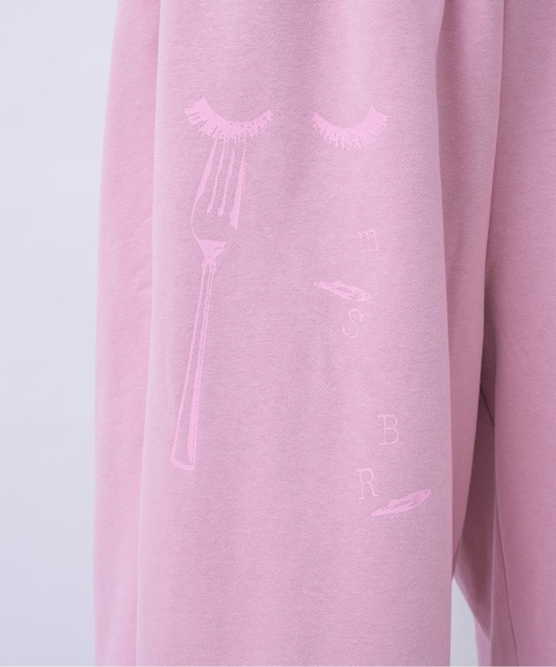 musubore(ムスボレ)の「buggy print sweat PT / プリントスエットパンツ(スウェットパンツ・レディース・ピンク/グレー・1/0)」の10枚目の写真