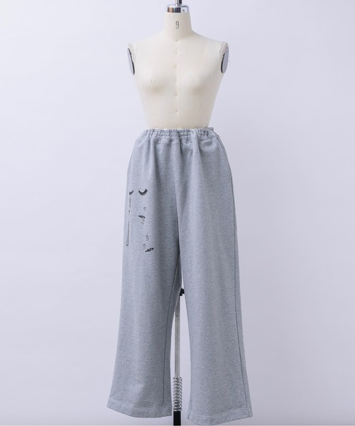 musubore(ムスボレ)の「buggy print sweat PT / プリントスエットパンツ(スウェットパンツ・レディース・ピンク/グレー・1/0)」の12枚目の写真