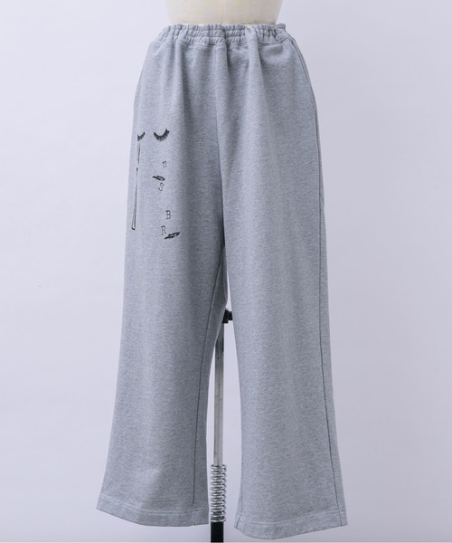 musubore(ムスボレ)の「buggy print sweat PT / プリントスエットパンツ(スウェットパンツ・レディース・ピンク/グレー・1/0)」の5枚目の写真