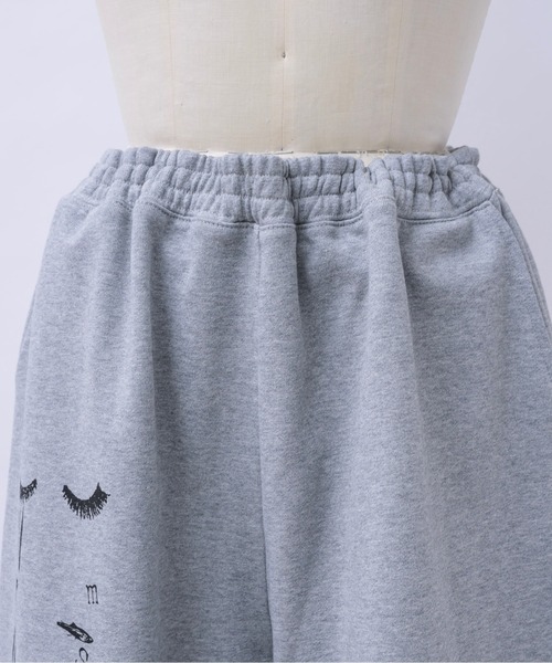 musubore(ムスボレ)の「buggy print sweat PT / プリントスエットパンツ(スウェットパンツ・レディース・ピンク/グレー・1/0)」の3枚目の写真