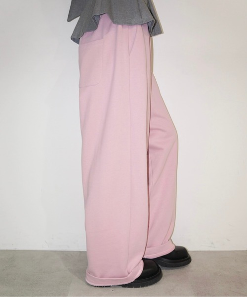 musubore(ムスボレ)の「buggy print sweat PT / プリントスエットパンツ(スウェットパンツ・レディース・ピンク/グレー・1/0)」の14枚目の写真