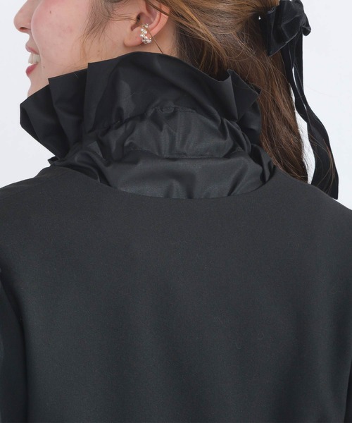 PICCIN PERLA（ピッチンペルラ）の「パールボタンペプラムジャケット（ノーカラージャケット・レディース・ブラック・M）」の10枚目の写真
