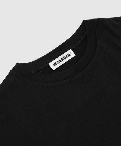 JIL SANDER（ジルサンダー）の「T-SHIRT CN SS W/LH（Tシャツ/カットソー・レディース・ホワイト/ブラック/ネイビー・S/XS/L/M）」の6枚目の写真