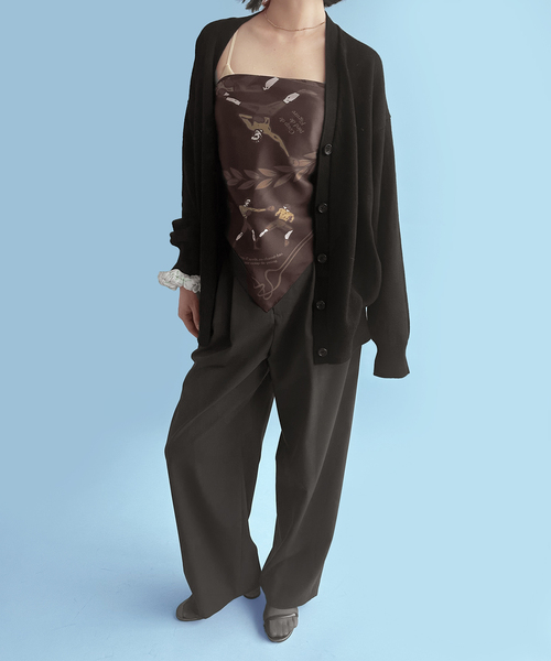 セール】コットンウールVネックカーディガン（カーディガン/ボレロ