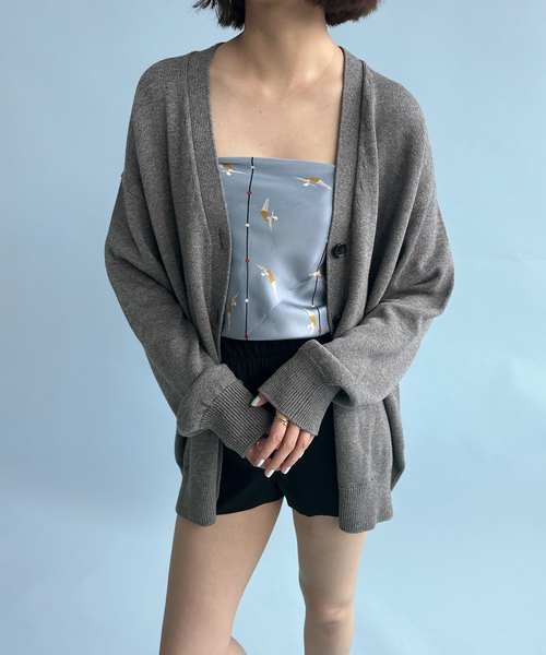 セール】コットンウールVネックカーディガン（カーディガン/ボレロ