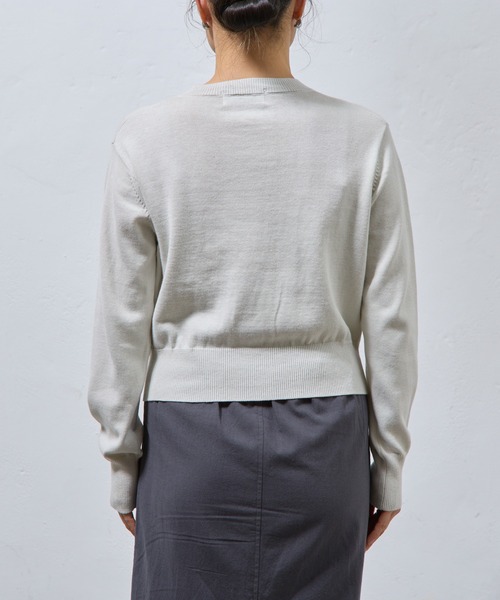 paradigm（パラダイム）の「コットンニットショートカーデ（カーディガン/ボレロ・レディース・アイボリー/ブラック/グレー・SMALL/MEDIUM）」の22枚目の写真