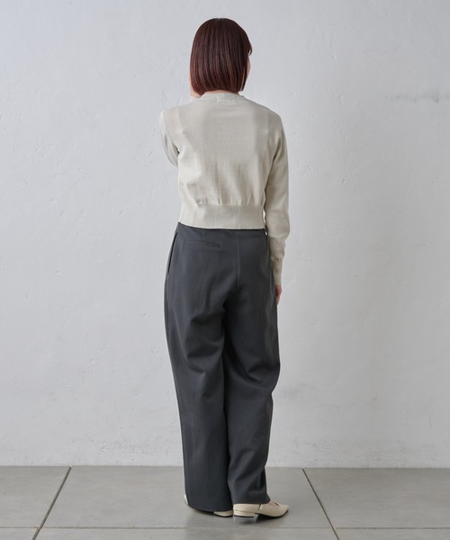 paradigm（パラダイム）の「コットンニットショートカーデ（カーディガン/ボレロ・レディース・アイボリー/ブラック/グレー・SMALL/MEDIUM）」の14枚目の写真