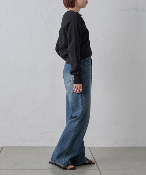 paradigm（パラダイム）の「コットンニットショートカーデ（カーディガン/ボレロ・レディース・アイボリー/ブラック/グレー・SMALL/MEDIUM）」の17枚目の写真